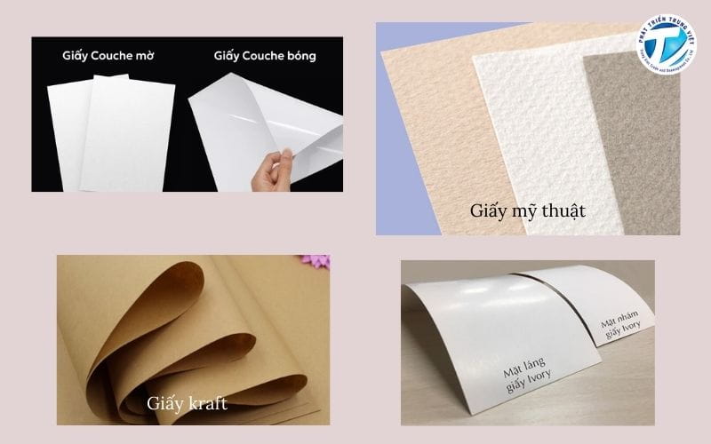 Chất liệu in giấy mời phổ biến